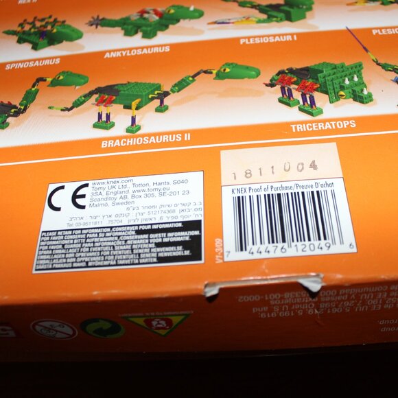 3/$118❤️sealed K'NEX DINOSAURS 20+ Model Building Set T-Rex Roaring Sound 344pcs - Picture 7 of 8